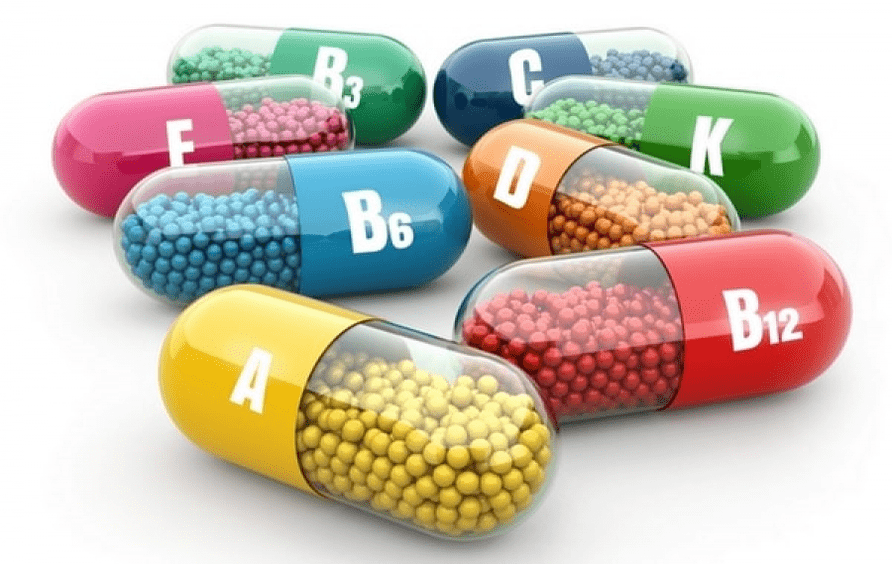 Complexe de vitamines dans le cadre d'Intenskin